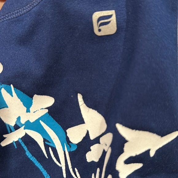 🔵 SALE 3/$25 FABLETICS HI RISE PRINT POWERHOLD LEGGING LIGHT SPRINGFIELD FLORAL - Picture 5 of 10